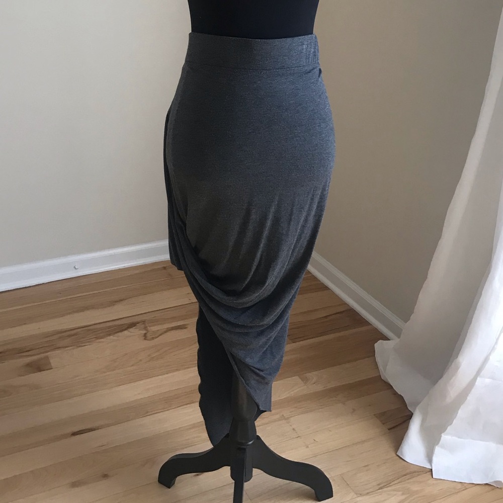 Ruff Hewn Hi Grey Low Skirt - Size Small